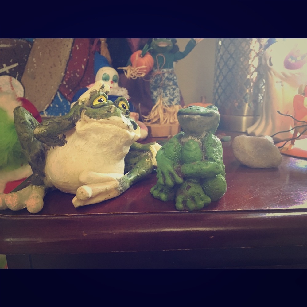 Antique frogs